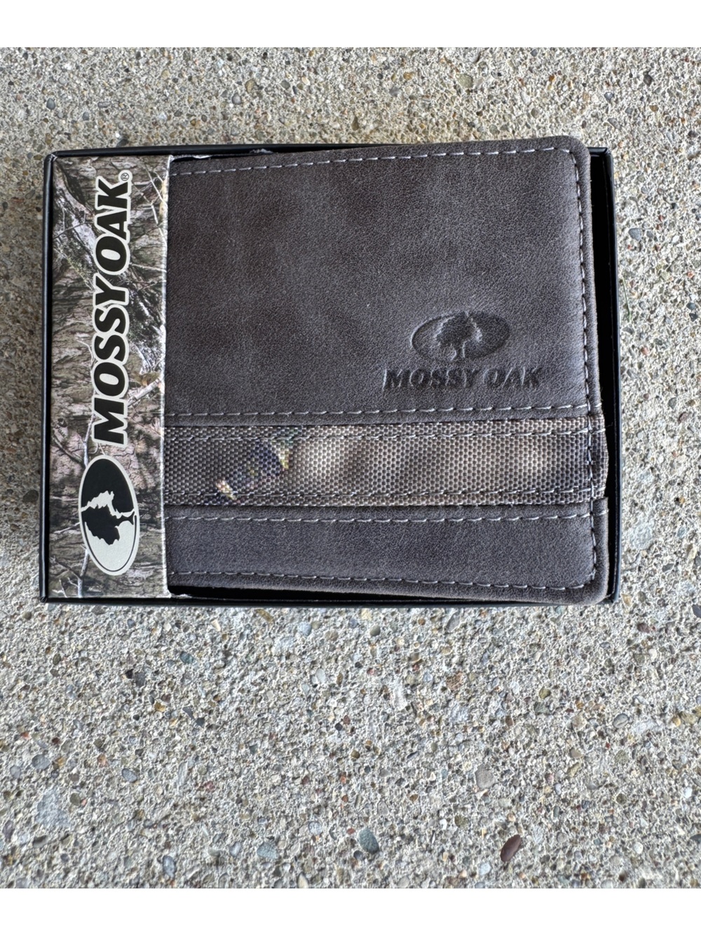 Grey with camo stripe NEW billfold